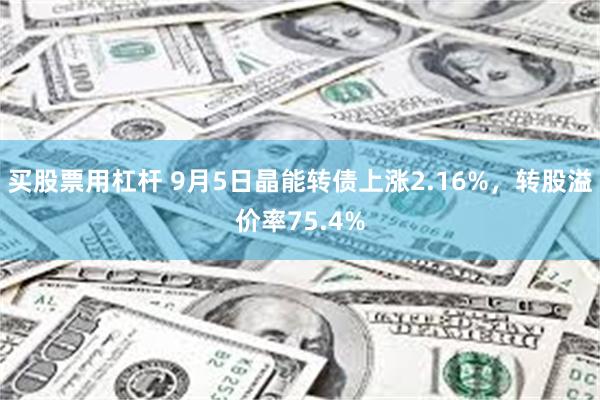 买股票用杠杆 9月5日晶能转债上涨2.16%，转股溢价率75.4%