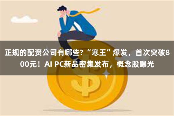 正规的配资公司有哪些? “寒王”爆发，首次突破800元！AI PC新品密集发布，概念股曝光